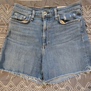 Rag & Bone Nina High Rise Raw Hem Shorts Size 28